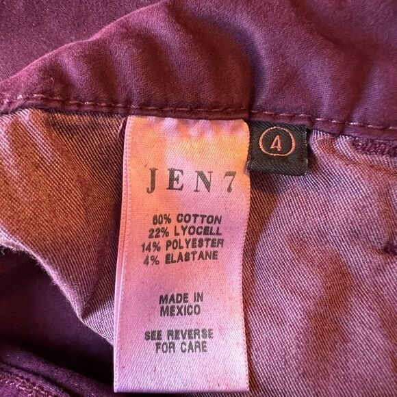 7 For All Mankind "JEN7" Sateen Slim Straight Leg Jeans - New Without Tags - Picture 7 of 8